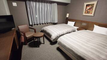 Desk, free WiFi, bed sheets