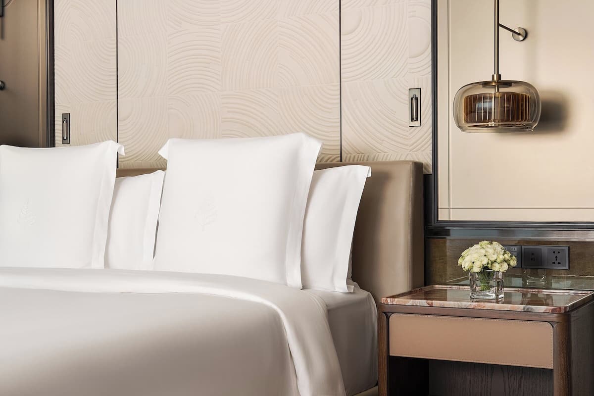 Ropa de cama de alta calidad, edredón y minibar