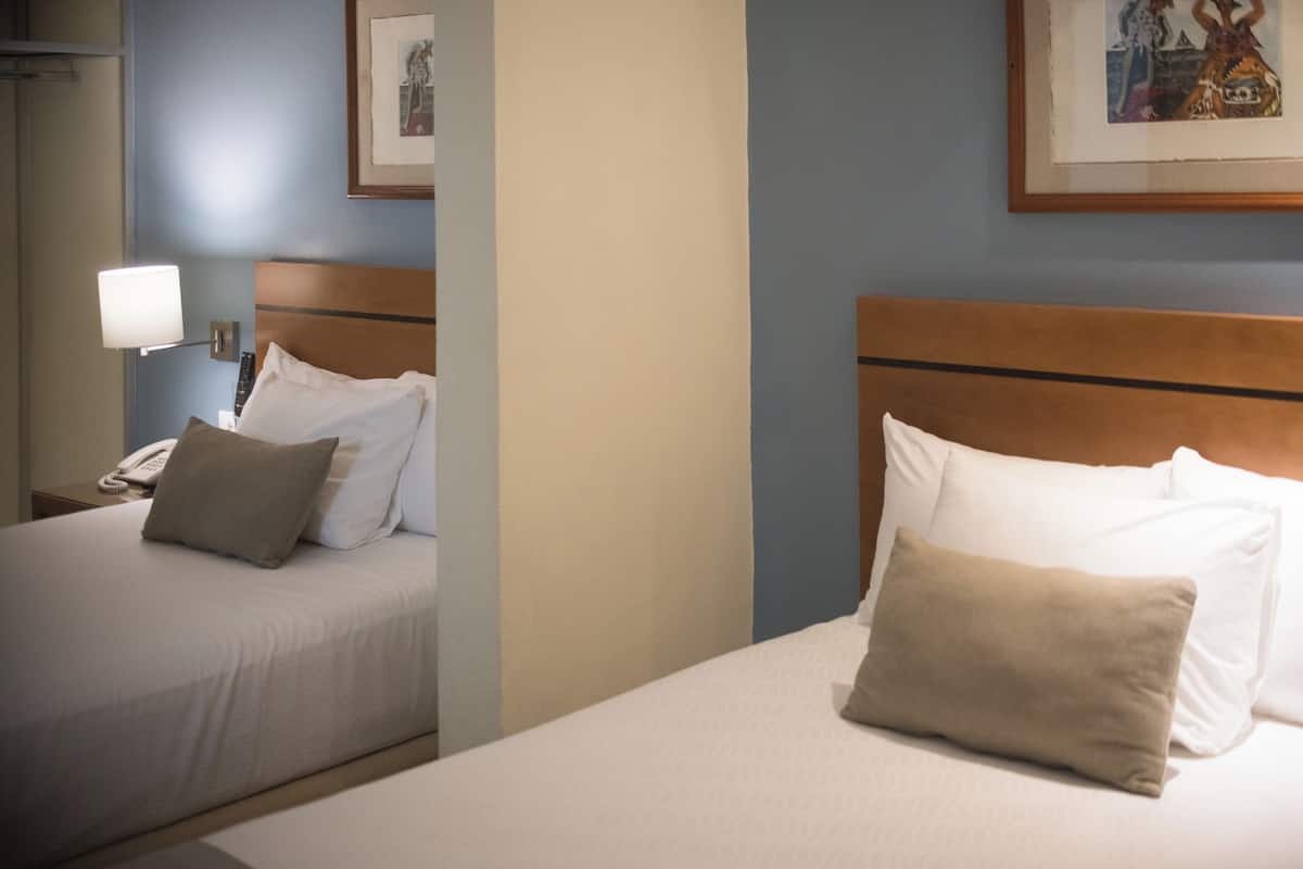 Standard Double Room, 2 Double Beds | 1 bedroom, premium bedding, down duvets, in-room safe