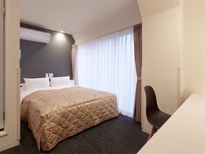 Double Room, Non Smoking (16 sqm, 150cm Bed, No Elevator) | Desk, blackout drapes, soundproofing, iron/ironing board - Hotel New Touhoku (Tokyo)