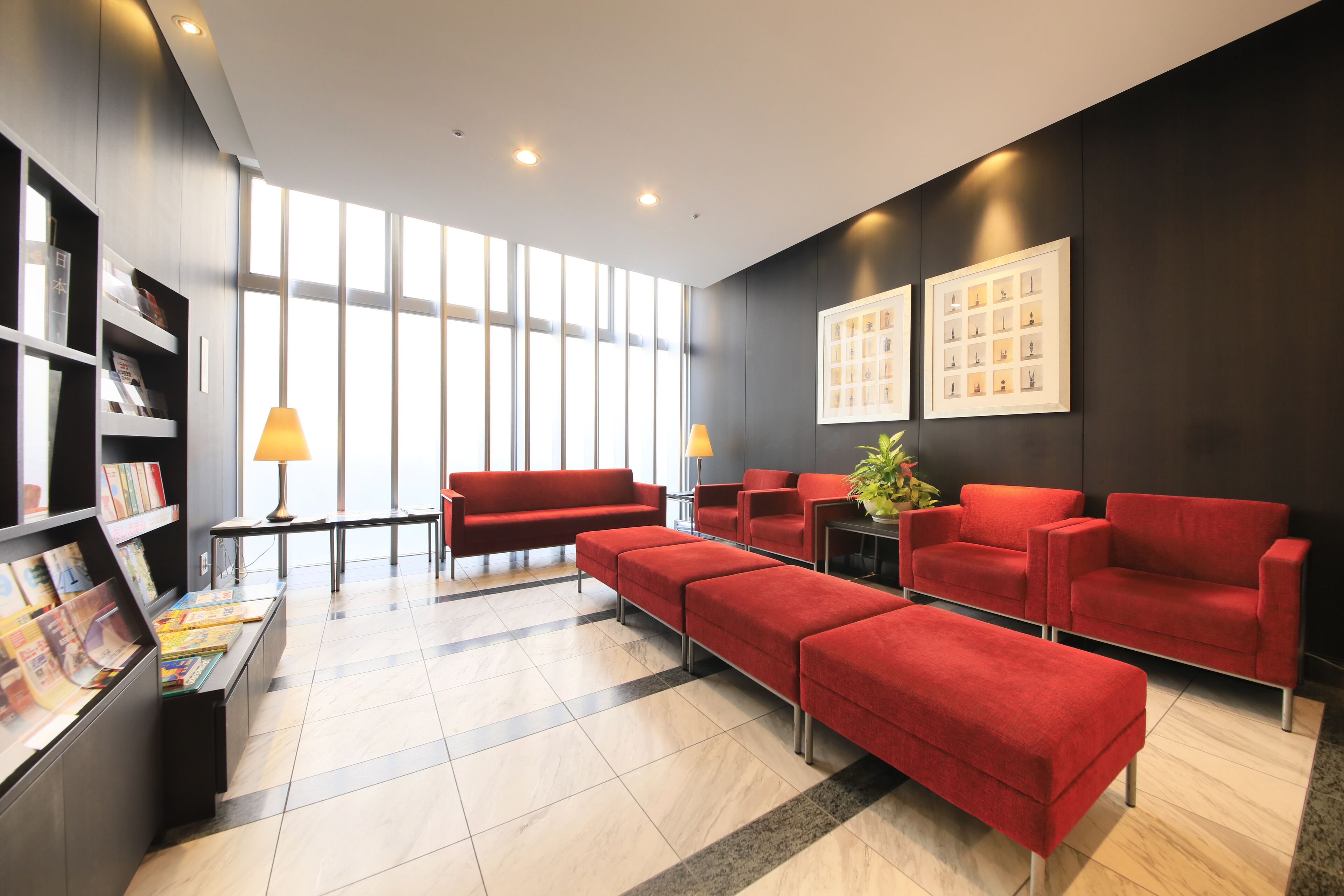 Sala de estar en el lobby