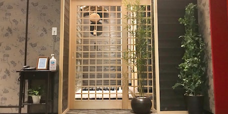 Japanese Style Room (Osu no ma) | In-room safe, desk, blackout drapes, iron/ironing board. Hotel Abest Osu Kannon Ekimae