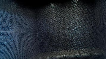 Sauna, hot tub, steam room, Turkish bath, deep-tissue massages
