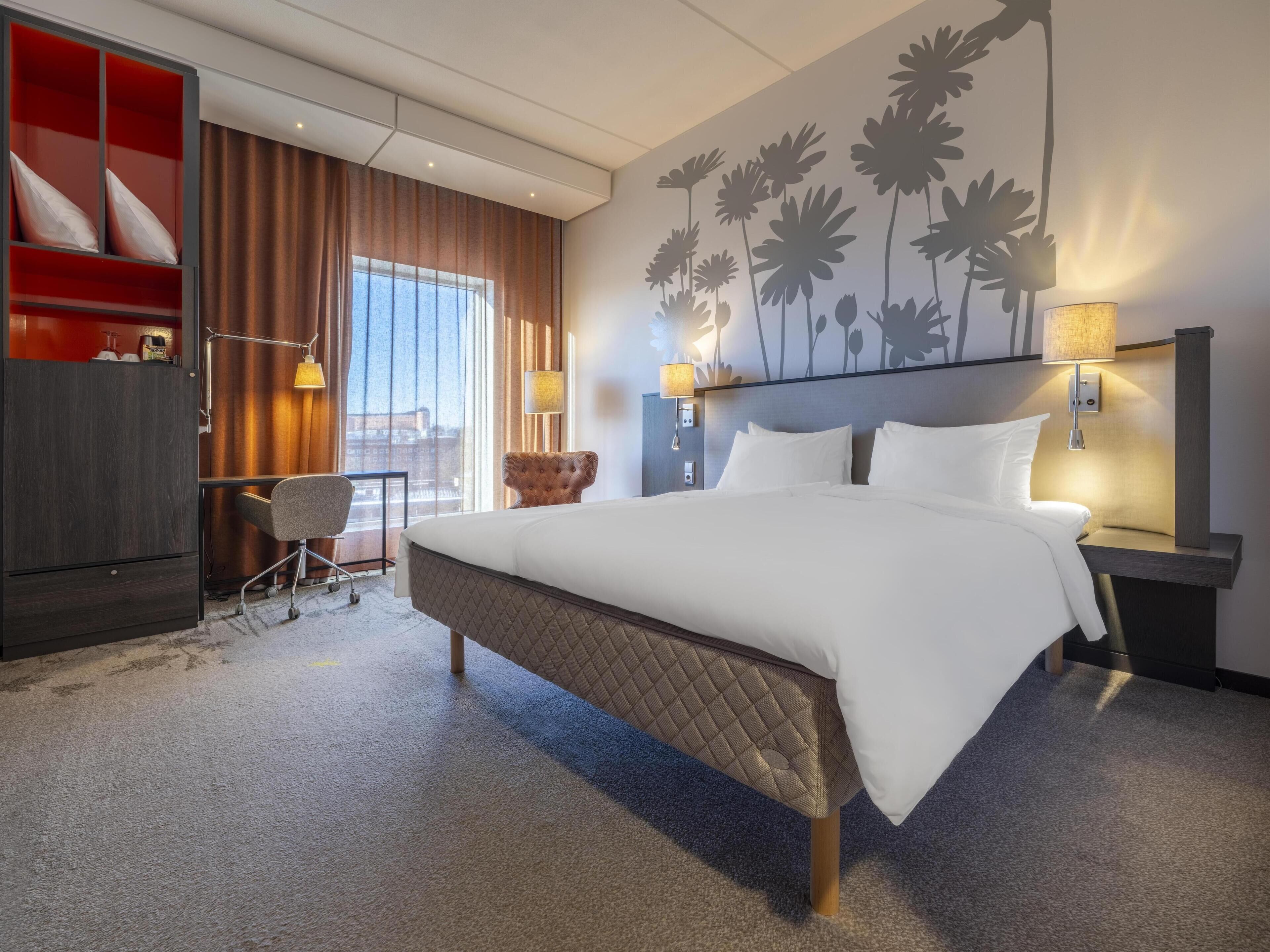 1 chambre, literie de qualité supérieure, couette en duvet d'oie