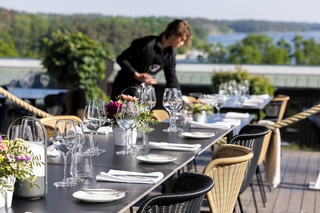 Breakfast, lunch, dinner served; local cuisine 