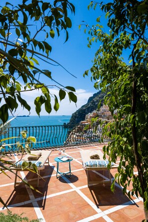 Junior Suite, 1 Bedroom, Sea View | Terrace/patio - Alcione Residence (Positano)
