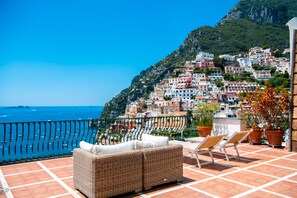 Junior Suite, 1 Bedroom, Sea View | Terrace/patio - Alcione Residence (Positano)