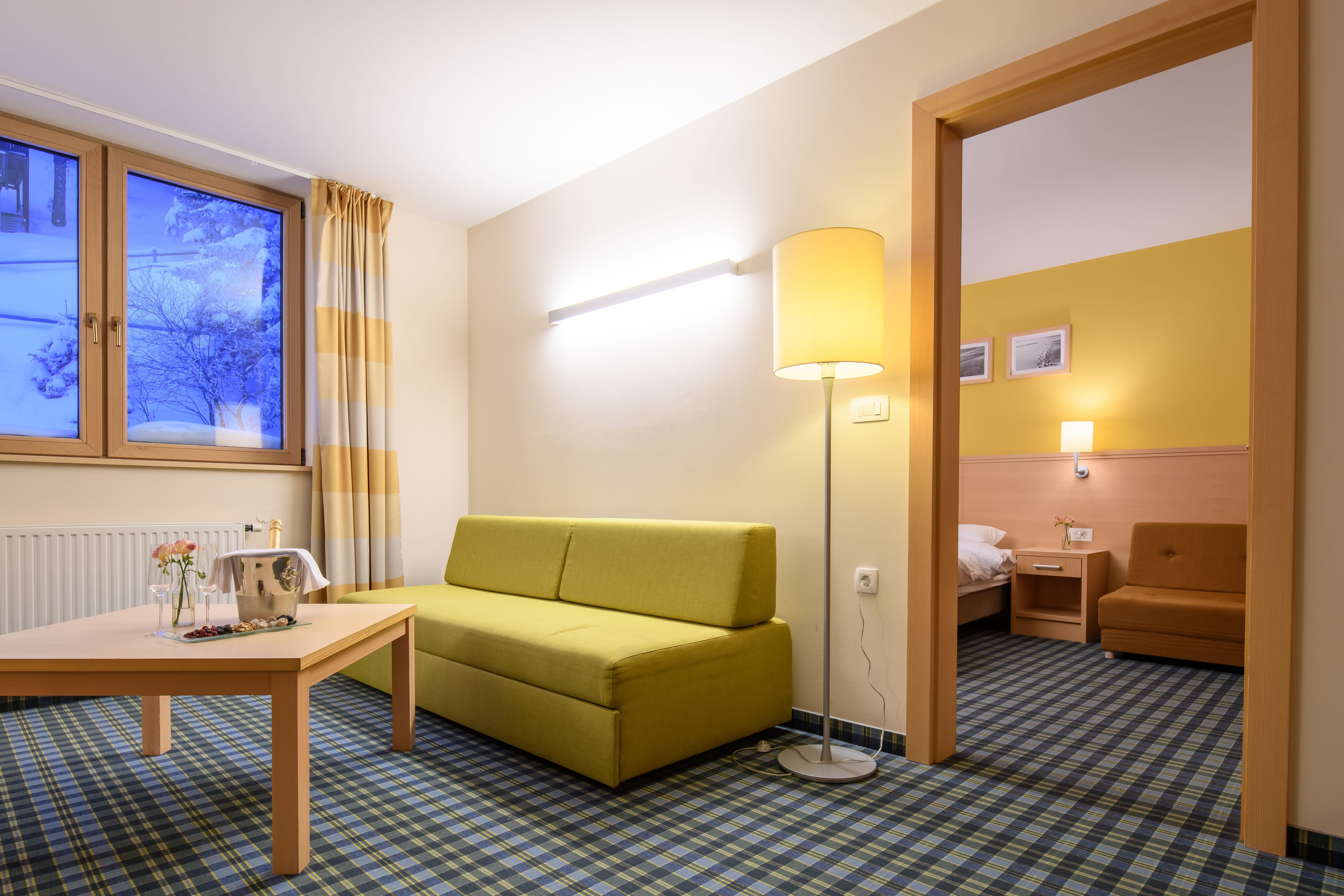 senior suite (main building) | in-room safe, laptop workspace, cots/infant beds, free wifi
