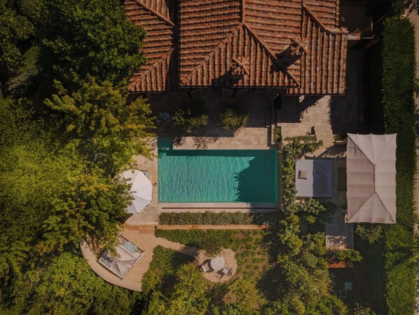 스위트, 풀사이드 (Casa Gerda) | 고급 침구, 오리/거위털 이불, 미니바, 객실 내 금고