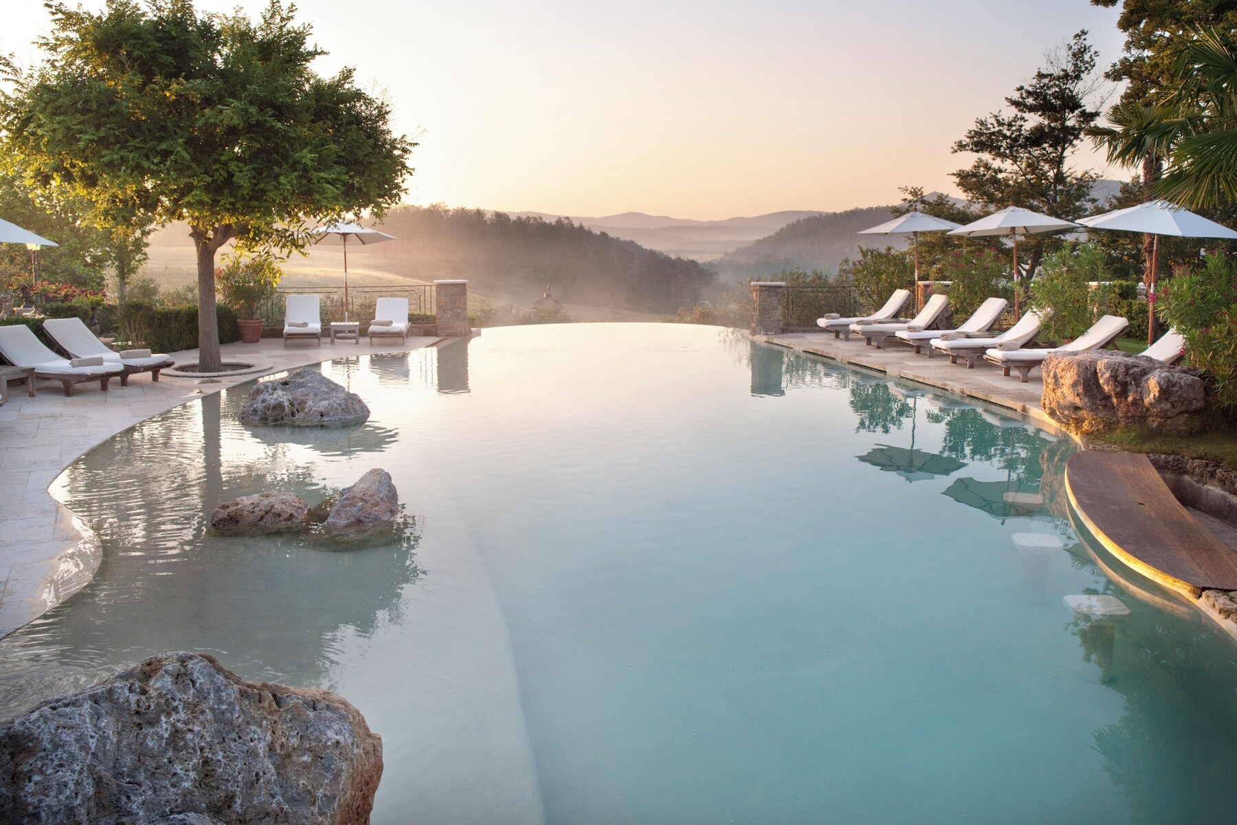 Outdoor pool, free pool cabanas, pool umbrellas