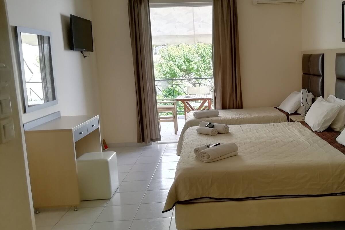 Economy studio, uitzicht op tuin, in toren | Lakens van Egyptisch katoen, luxe beddengoed