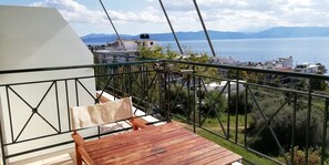 Comfort Apartment, 2 Bedrooms, Balcony, Oceanfront | Terrace/patio - Nefeli Studios (Istiaia-Aidipsos)