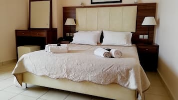 Basic Studio, 1 Double or 2 Twin Beds, City View, Tower | Egyptian cotton sheets, premium bedding, memory foam beds