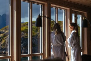 Sauna, bain Ă remous