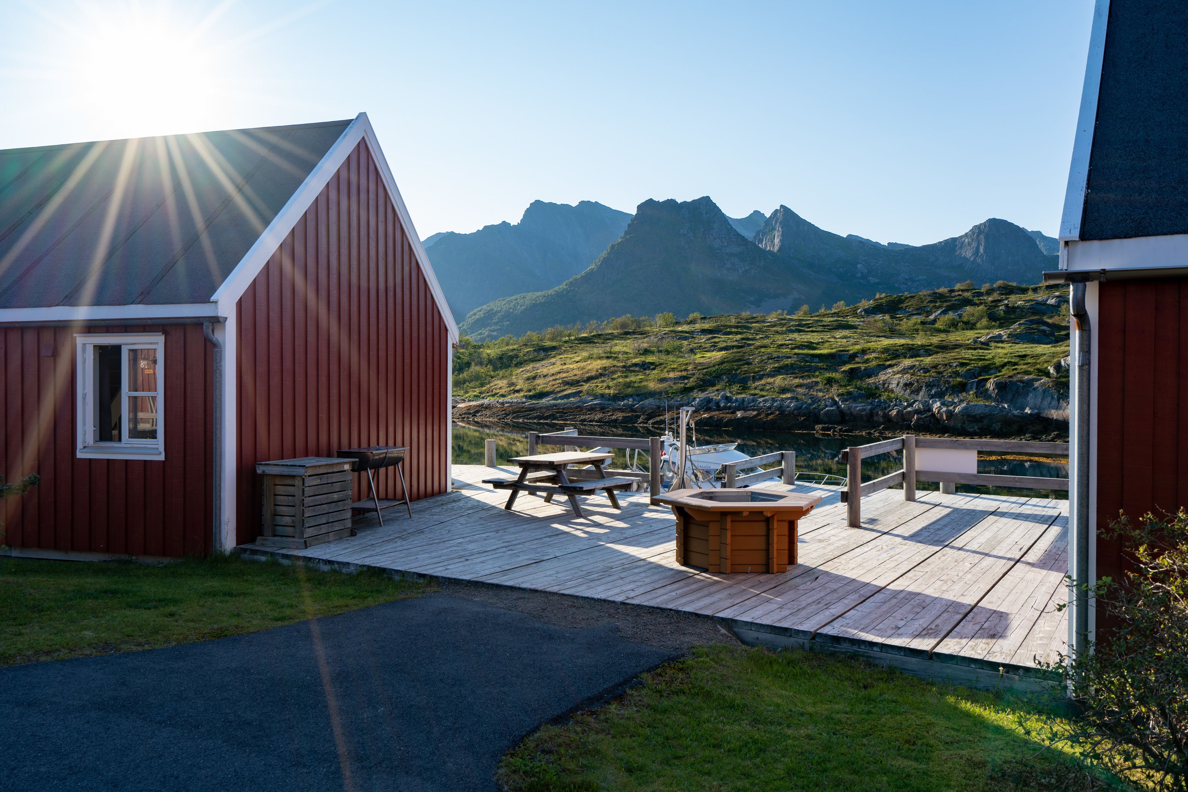 Hytte, 2 soverom, sjøvendt | Grill-/piknikområde