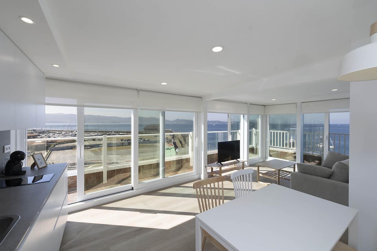 attic apartment | living area | 20-inch tv with digital channels