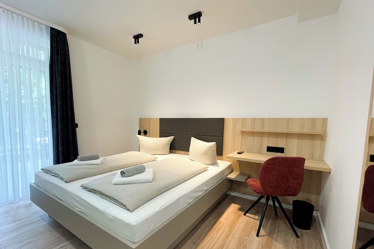 Blackout curtains, free WiFi, bed sheets