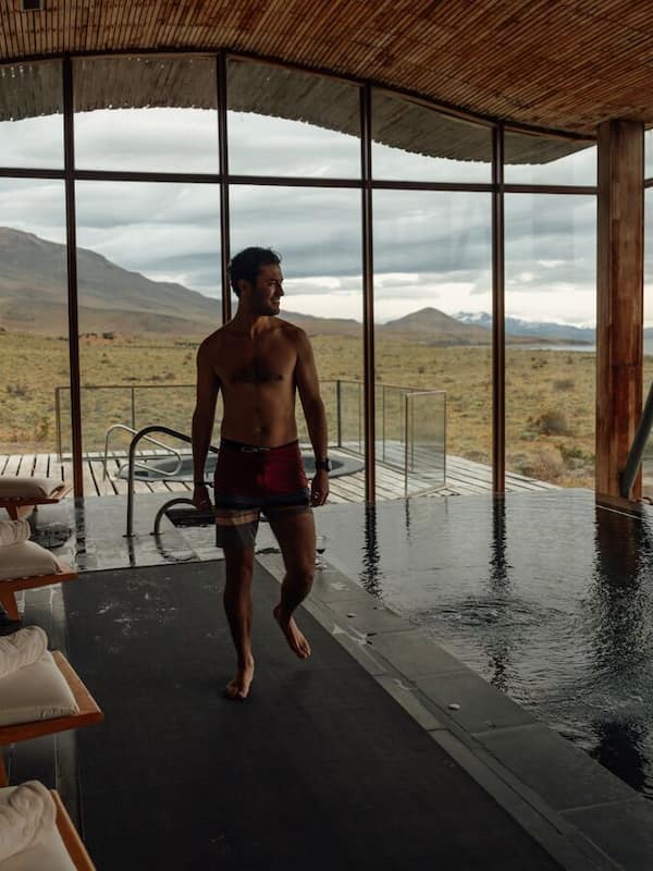 Indoor pool, open 9:00 AM to 9:00 PM, sun loungers