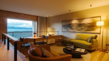 Premium bedding, down duvets, pillow-top beds, free minibar