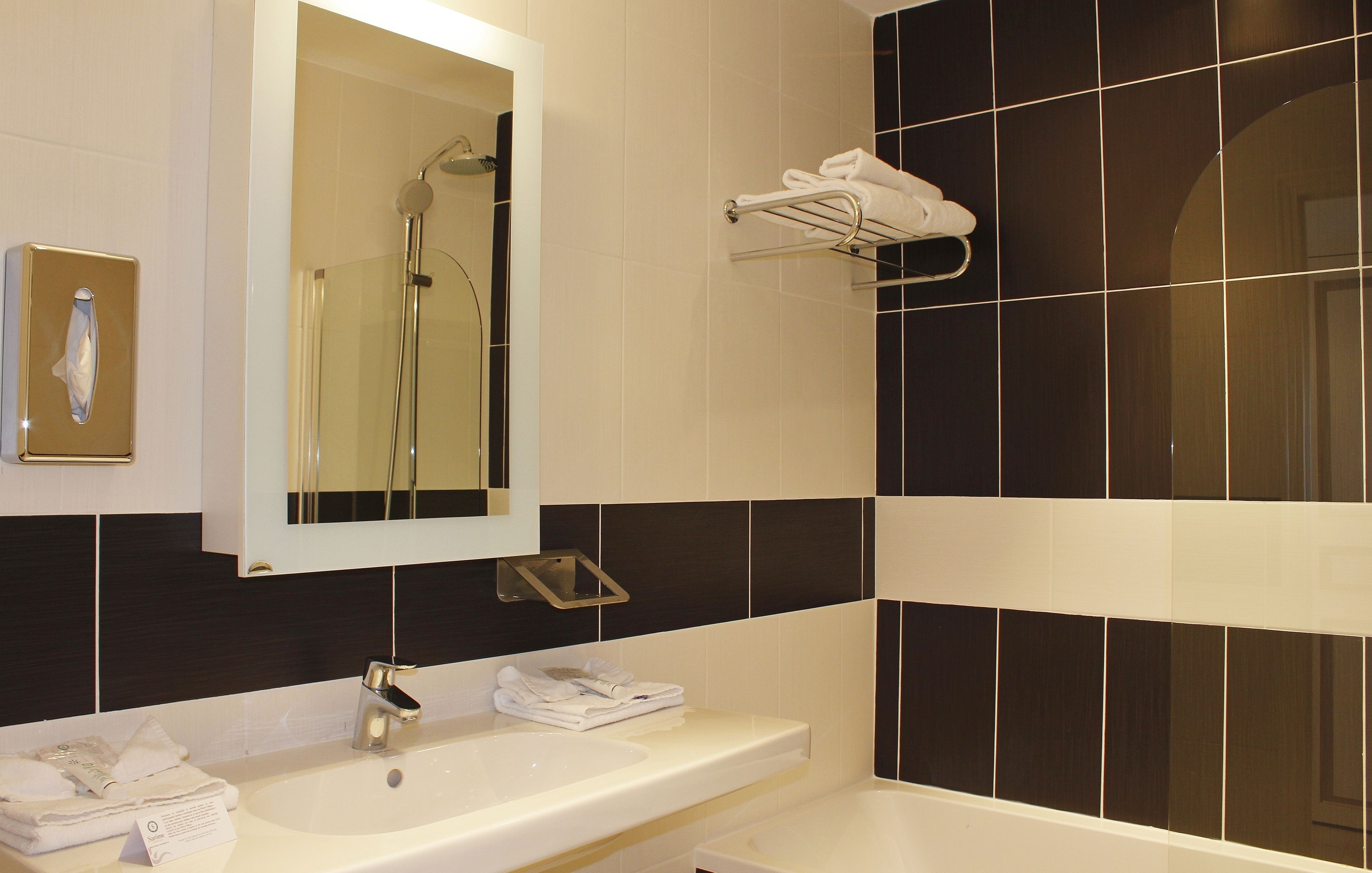 standard room | bathroom | combined shower/bathtub, free toiletries, hair dryer, towels