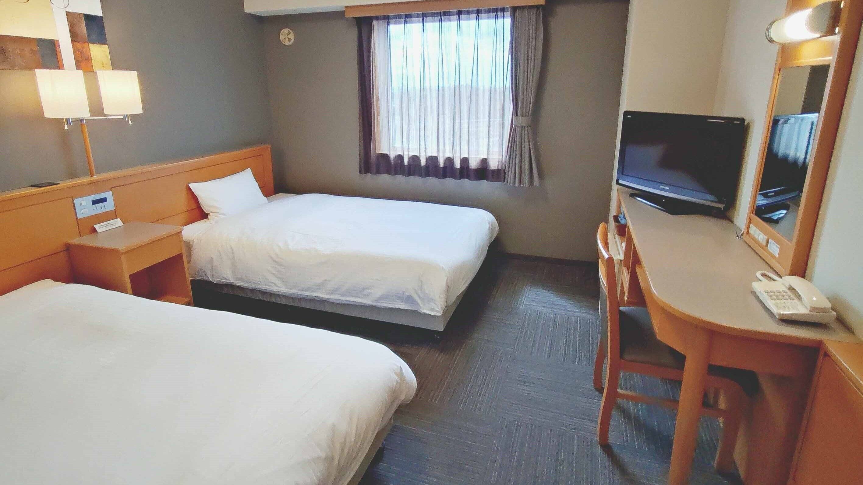 Desk, free WiFi, bed sheets