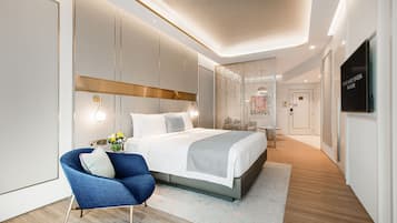 Suite Deluxe (Subject to 2 Double Beds or 1 KingBed) | 1 dormitorio, ropa de cama de alta calidad, colchones viscoelásticos