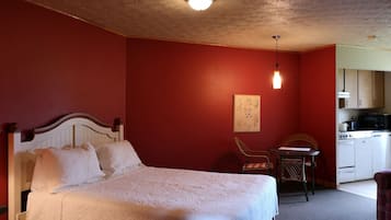 Chambre Pavillon, 1 grand lit, coin cuisine | Literie hypoallergénique, bureau, système d’insonorisation