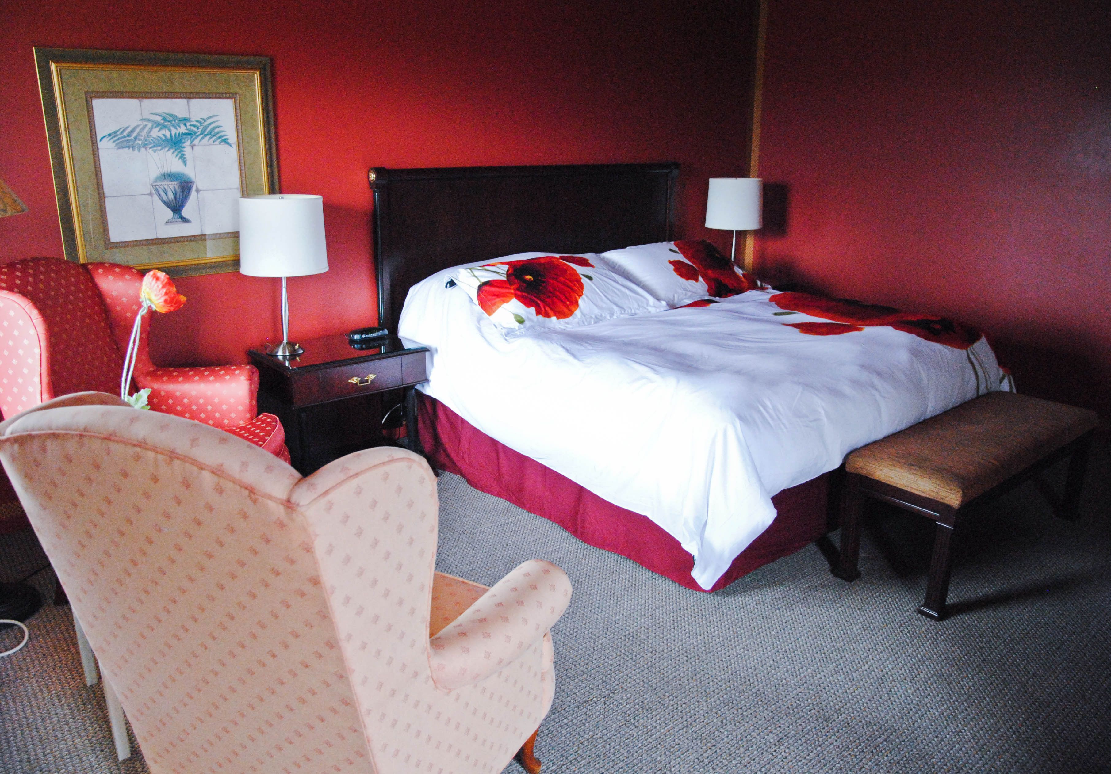 Hypo-allergenic bedding, desk, soundproofing, iron/ironing board