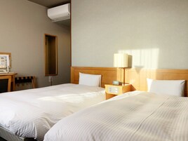 Desk, free WiFi, bed sheets