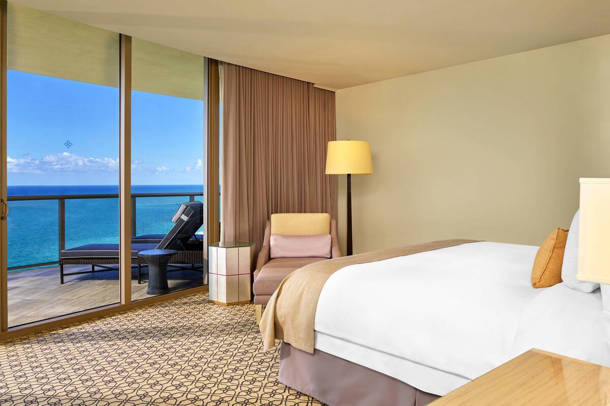 presidential suite, 2 bedrooms, ocean view | 1 bedroom, egyptian cotton sheets, premium bedding, down duvets