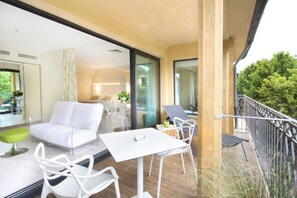 Suite, 1 Queen-Bett, Terrasse | Balkon