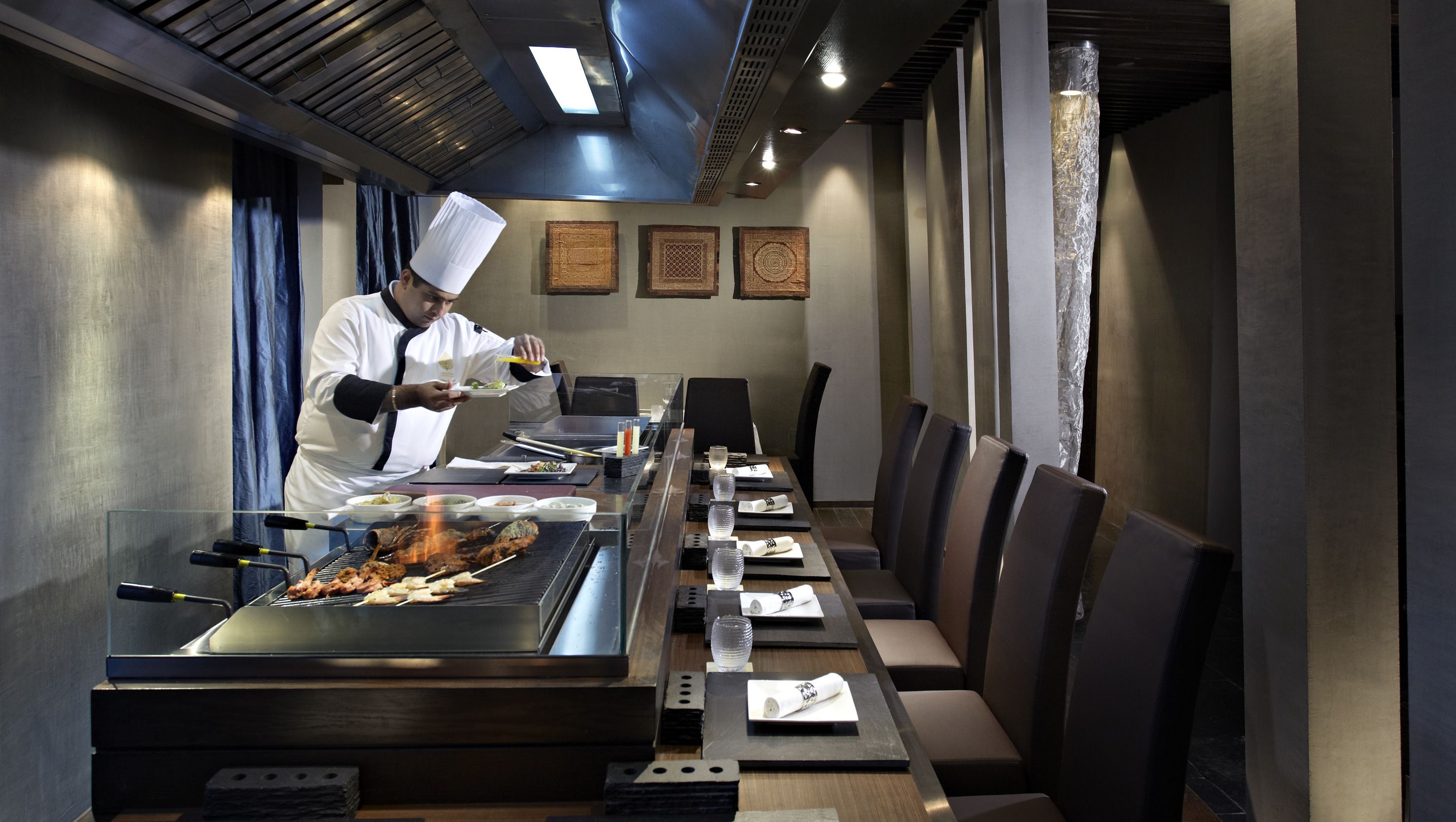 2 restaurants, lunch, dinner, brunch served; indian cuisine