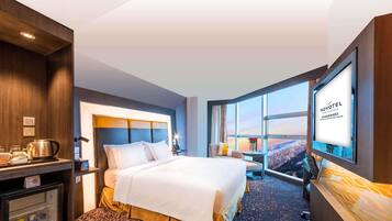 Free minibar, in-room safe, individually decorated