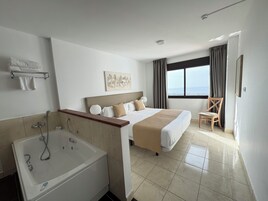 Premium Apartment, 2 Bedrooms, Terrace, Sea View | Premium bedding, in-room safe, iron/ironing board, free WiFi