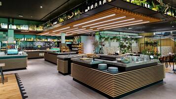 Daily buffet breakfast (EUR 18 per person)