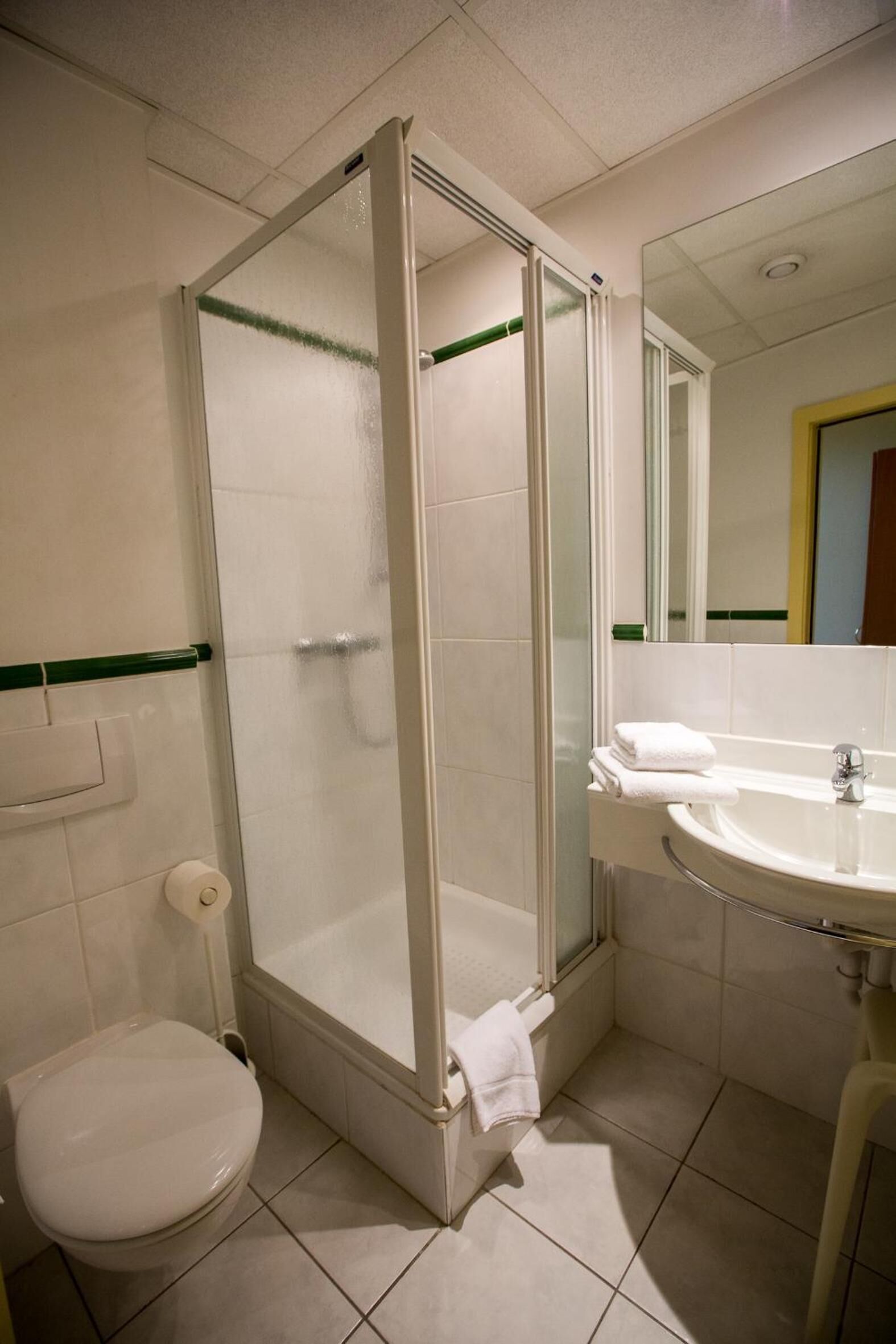 free toiletries, hair dryer, towels