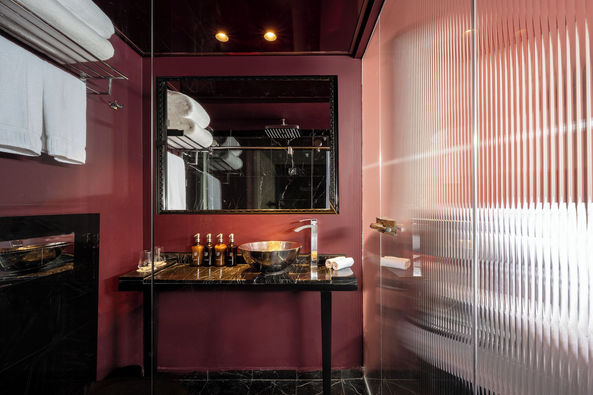 free toiletries, hair dryer, bathrobes, slippers