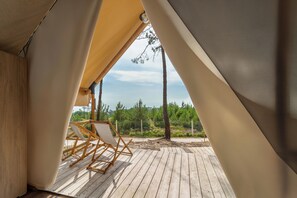 Panoramic Tent, 2 Bedrooms (Glamping) | Terrace/patio - Ohai Nazaré Outdoor Resorts (Nazaré)