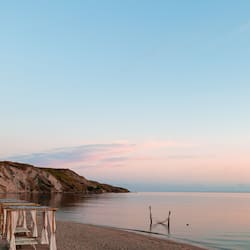 Private beach, sun-loungers, beach umbrellas, beach towels