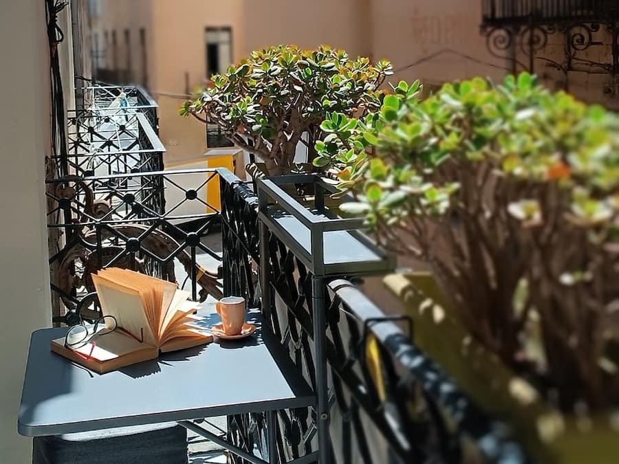 Doppelzimmer, Gemeinschaftsbad, Stadtblick | Terrasse/Patio