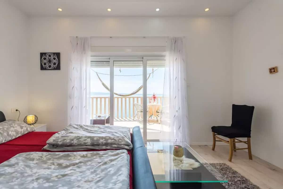 Luksus-værelse - havudsigt - mod havet | Premium-sengetøj, senge med topmadrasser, minibar, skrivebord