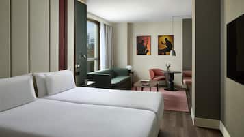 1 dormitorio, ropa de cama de alta calidad, minibar y caja fuerte