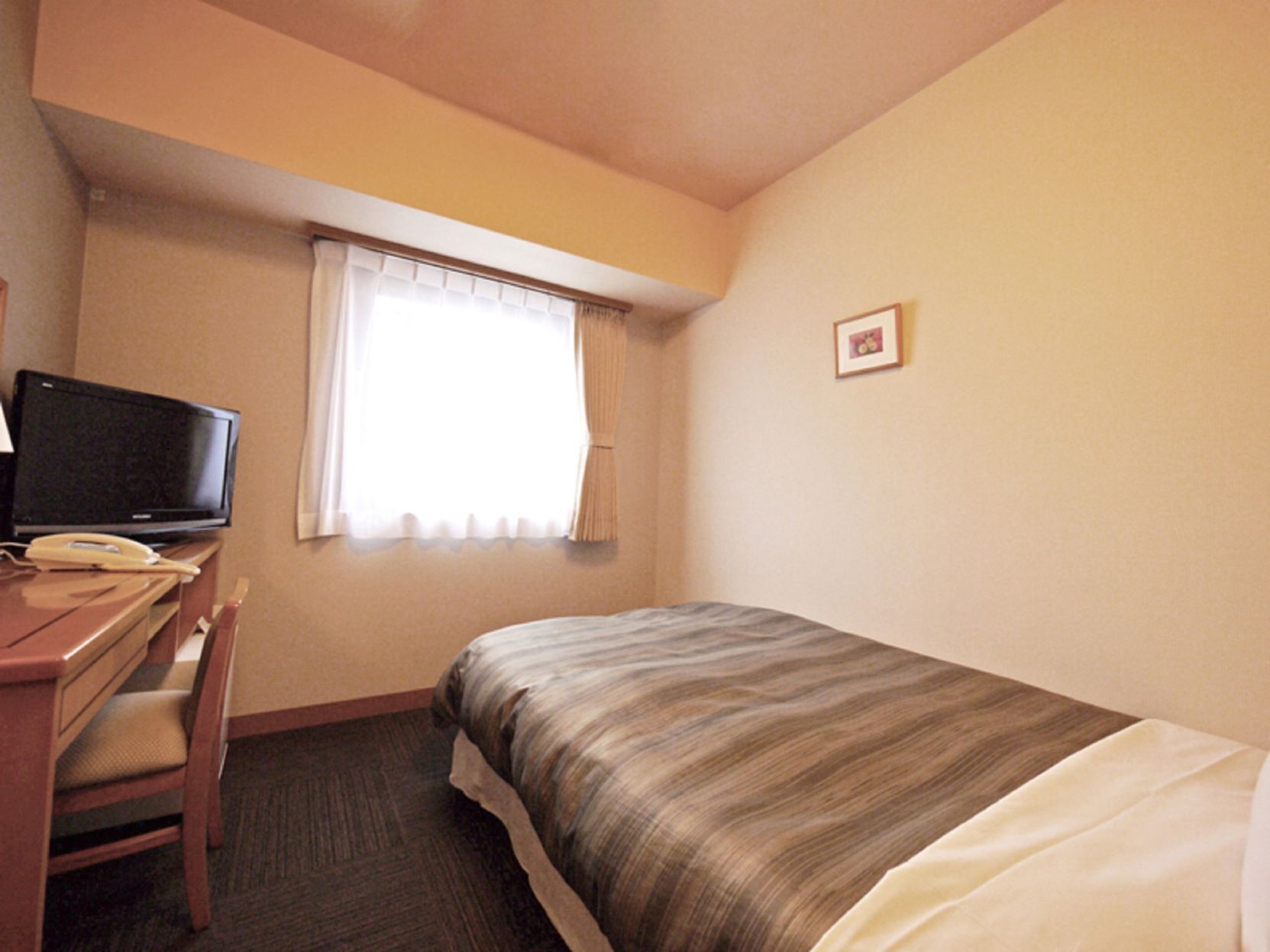 Desk, free WiFi, bed sheets