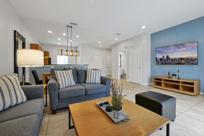 50-inch LCD TV with cable channels, TV