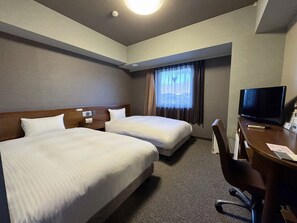 Desk, free WiFi, bed sheets - Hotel Route Inn Shiojiri (Shiojiri)