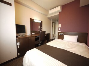 ห้องคอมฟอร์ทซิงเกิล, ปลอดบุหรี่ (B) | โต๊ะทำงาน, เตารีด/โต๊ะรีดผ้า, Wi-Fi ฟรี, ผ้าปูที่นอน