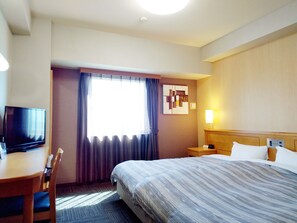 Desk, free WiFi, bed sheets - Hotel Route Inn Hamamatsunishi Inter (Hamamatsu)