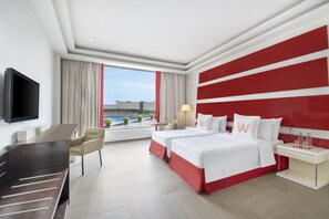 Deluxe Room, 2 Katil Bujang (Single) (Deluxe Room Twin) | Peralatan tempat tidur premium, gebar bulu kapas, katil Select Comfort 