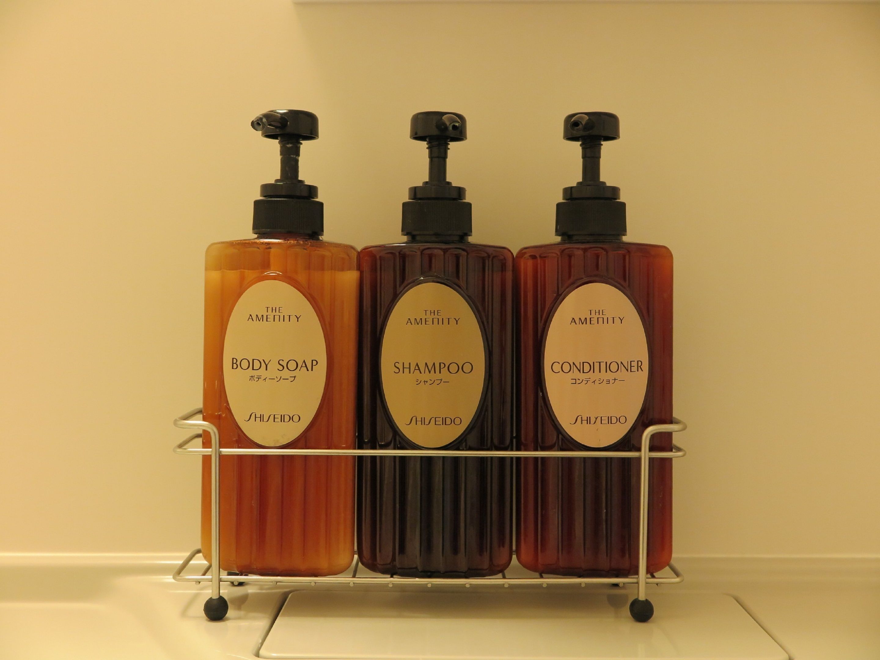 free toiletries, hair dryer, slippers, bidet