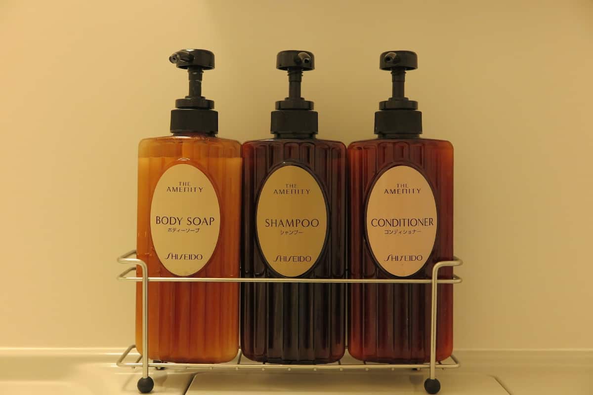 free toiletries, hair dryer, slippers, bidet